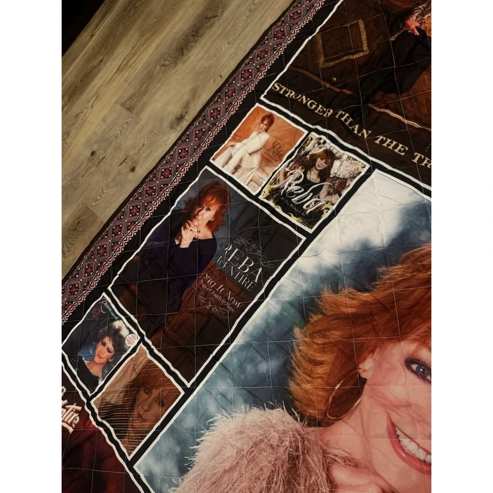 Reba McEntire Queen Comforter Quilt Album Covers‎ 89x97 Blanket Thin Coverlet